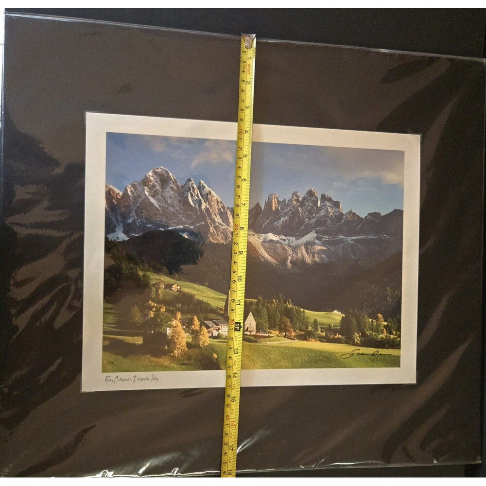 Scanlan Rocky Cathedrals Dolomites, Italy Photo Original Wrapping 20x18 Matted - Picture 7 of 9